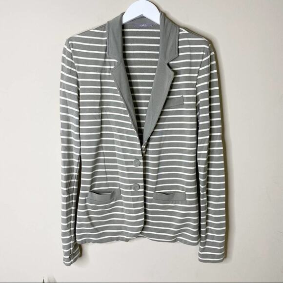 Tart Collection | NEW Stretch Knit Stripe Workwear Career Blazer Size Small - Picture 1 of 6